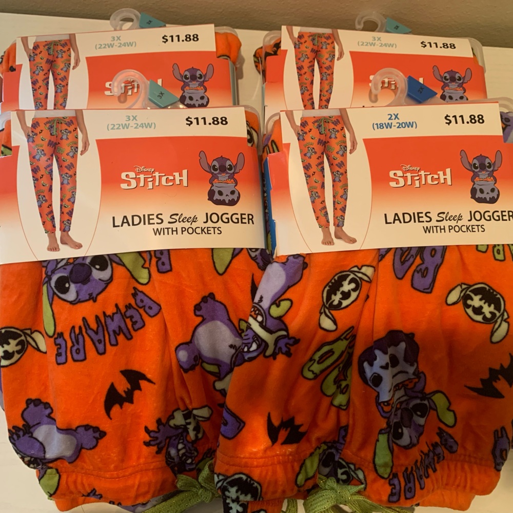 Disney Stitch Halloween Women’s Sleep Jogger With Pockets